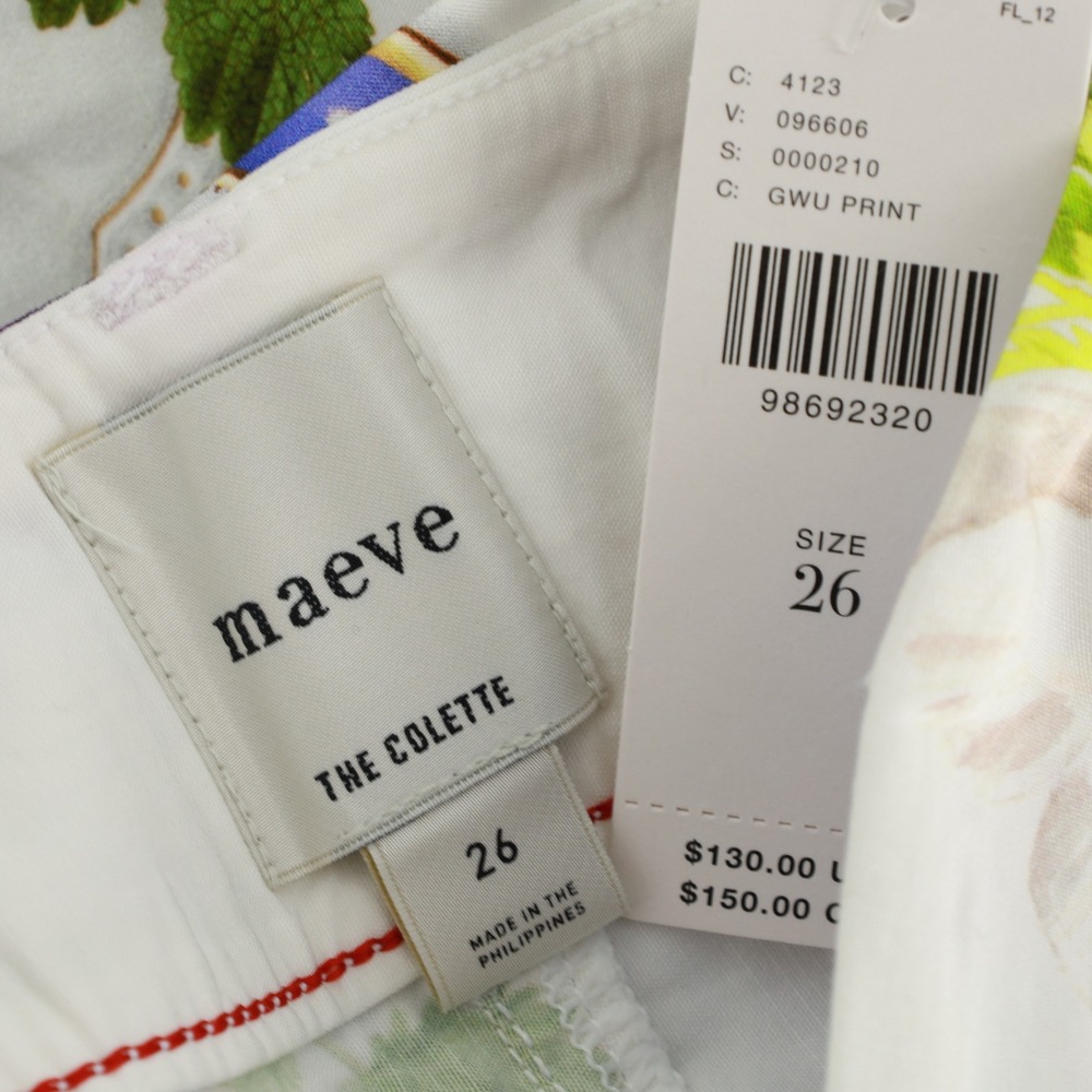 Maeve Anthropologie The Colette Crop Wide Leg Pants Size 26 Magic Fabric Artsy - Picture 9 of 10